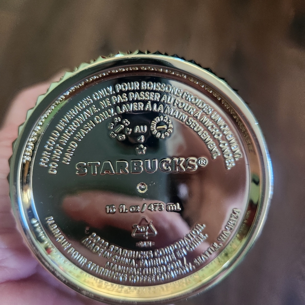 Starbucks Gold Studded Cup 16oz. - Picture 3 of 3